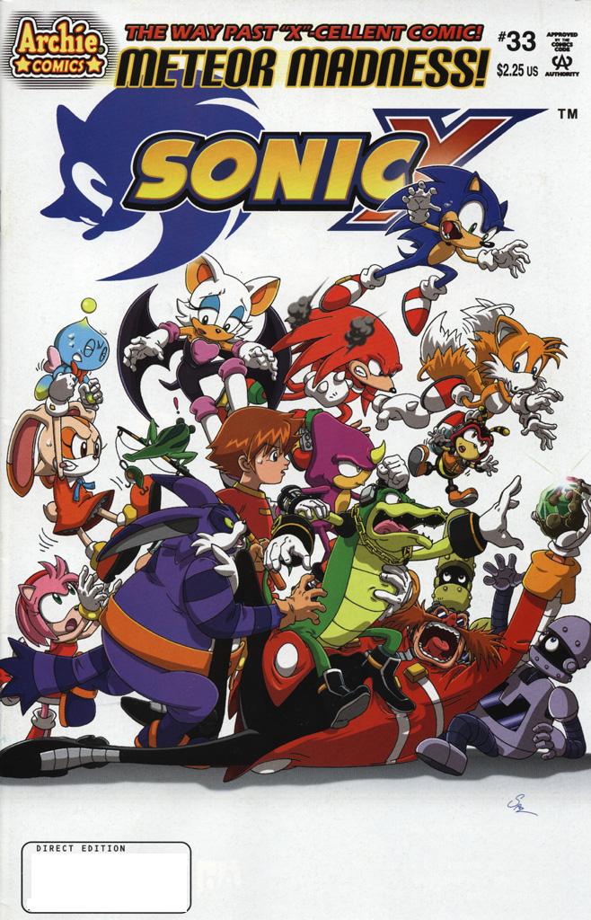Sonic X - July 2008 Cover Page